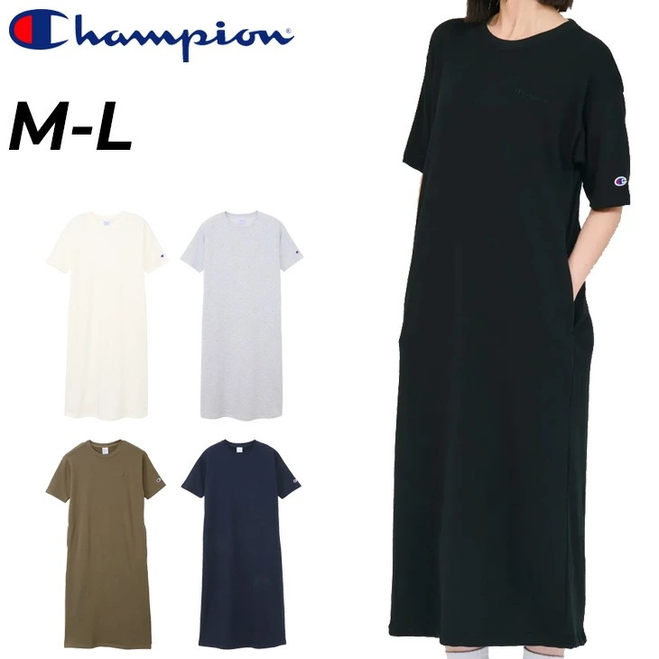 半袖 スウェットワンピース レディース 膝下八分丈 半そで ロングワンピース ワンピ ドレス 裏毛 スエット 無地 ワンポイント 女性 トップス レディースウエア 服/CW-D010