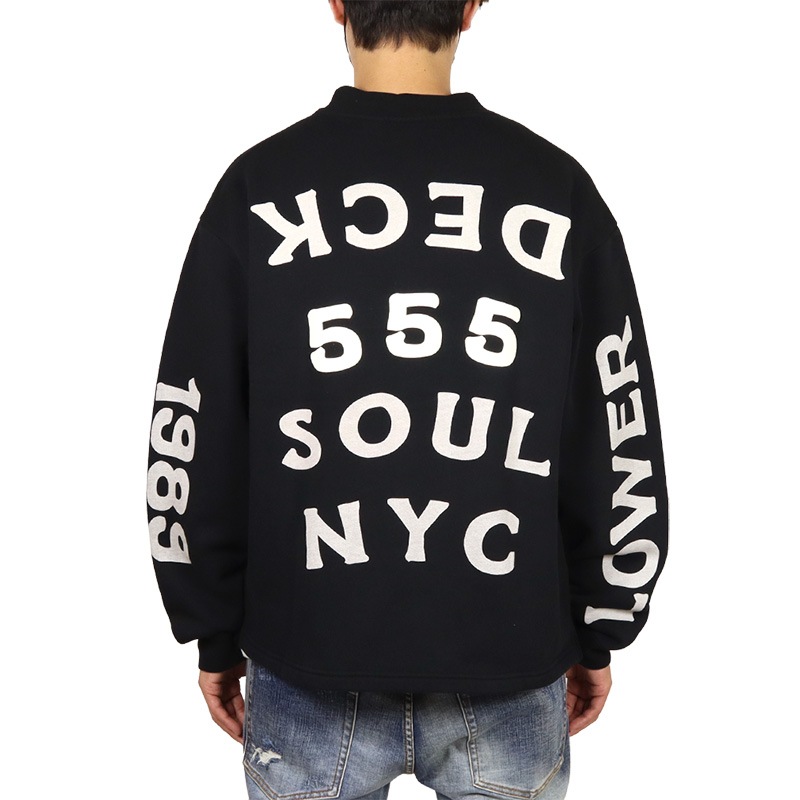 555 SOUL トレーナー TRIPLE 5 SOUL スウェット メンズ レディース ブランド 大きいサイズ おしゃれ おすすめ 人気 黒 ストリート 裏起毛 002