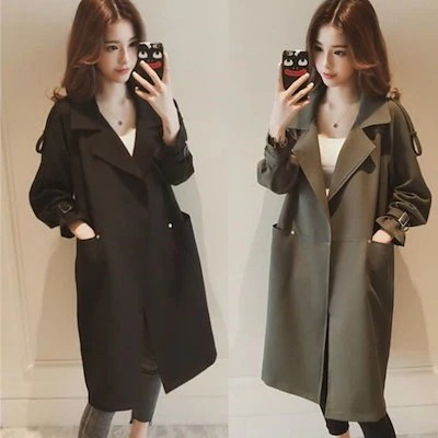 トレンチコート レディース 秋冬 スプリングコート 大きいサイズ 無地 トレンチコート 薄手 韓国