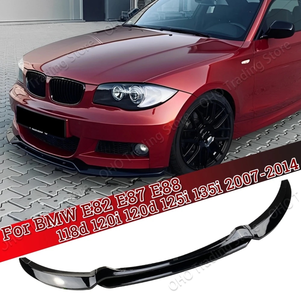 BMW 1シリーズE82,e88 2007 2008 2009,カーボンファイバーabs,プラスチック用のフロントバンパー