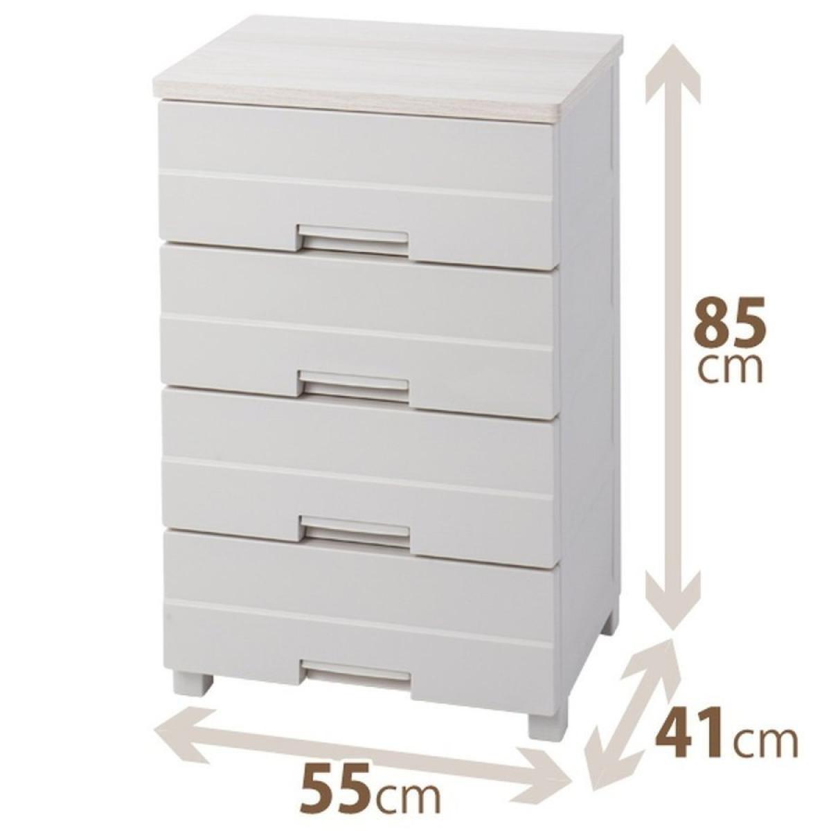 天馬フィッツプラスイージー FE5504 衣装ケース 収納ケース チェスト 幅55×奥行41×高さ85cm