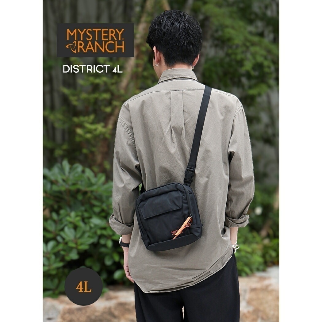 MYSTERY RANCH ミステリーランチ ディストリクト ミニ ポーチ ショルダーバッグ DISTRICT 4L BLACK ( 黒 ブラック バッグ BAG 肩掛け 鞄 カバン メンズ レディー