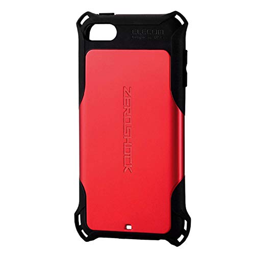 色：レッド エレコム iPod Touch/ZEROSHOCKケース/レッド