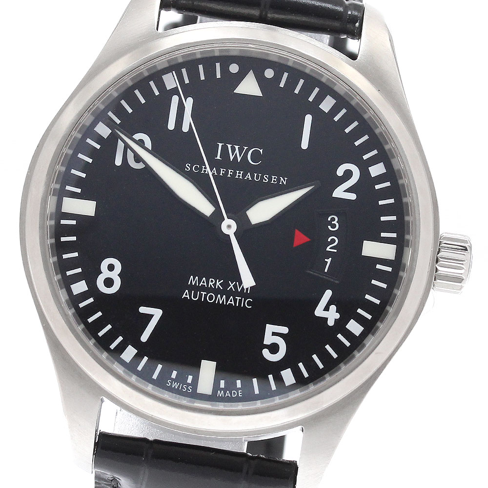 IWC IWC SCHAFFHAUSEN IW326501 パイロットウォッチ マークXVII デイト 自動巻き メンズ 良品 保証書付き_940322【中古】