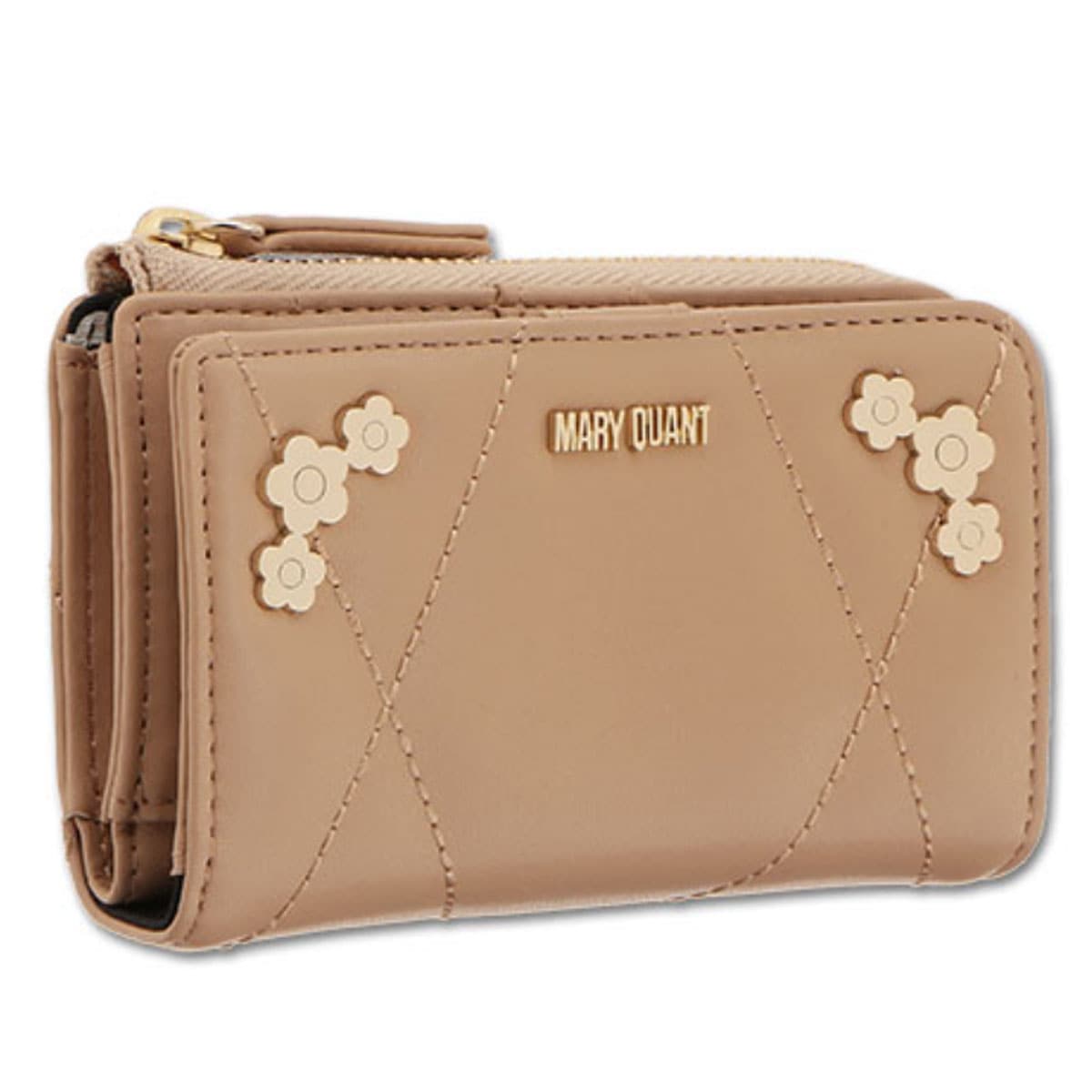 キーケース 財布 カードケース パスケース お財布 プチデイジーメタルキルト マルチキーケース（ベージュ）化粧 メイク コスメ プレゼント ギフト かわいい おしゃれ 誕生日 プレゼント ギフト お