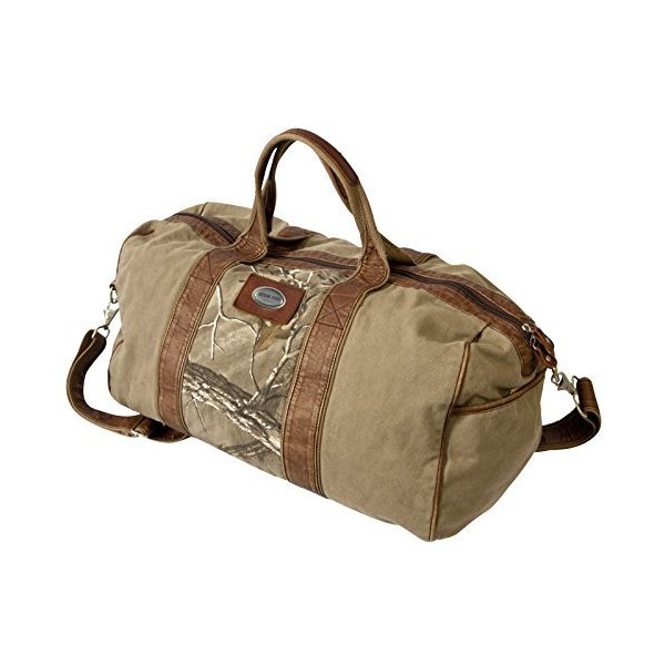 ハドソンCanyon Outback Leather Goods Inc. Urban Edge Hudson Realtree Xtra 20-inch Canvas Duffel Bag - Full G