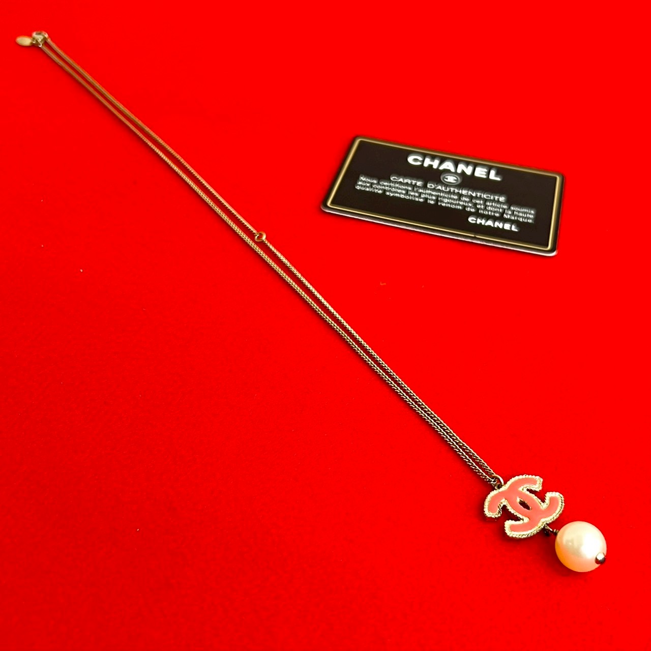 ココマークネックレス GP フェイクパール ゴールド 65975