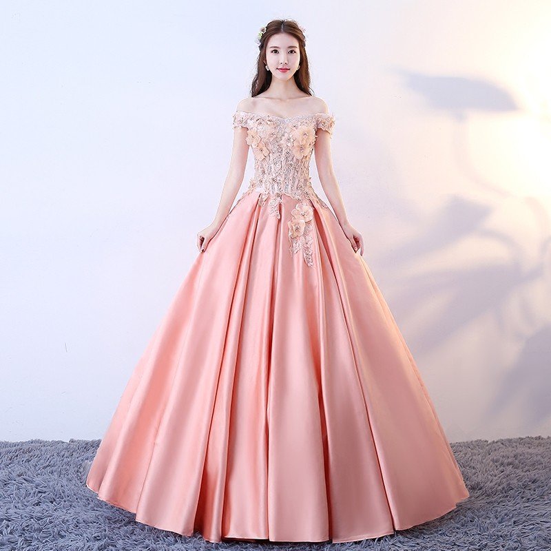 カラードレス 演奏会用ロングドレス パーティードレス ウェディングドレス ワンピース おしゃれ フォーマル お呼ばれ ピンク 12,764円