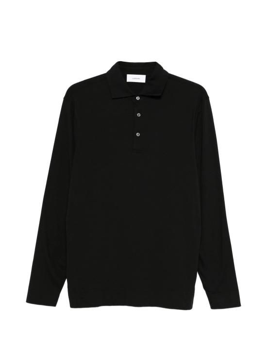LARDINI Men Polo Shirts CNLPML56CN64051 999 Black