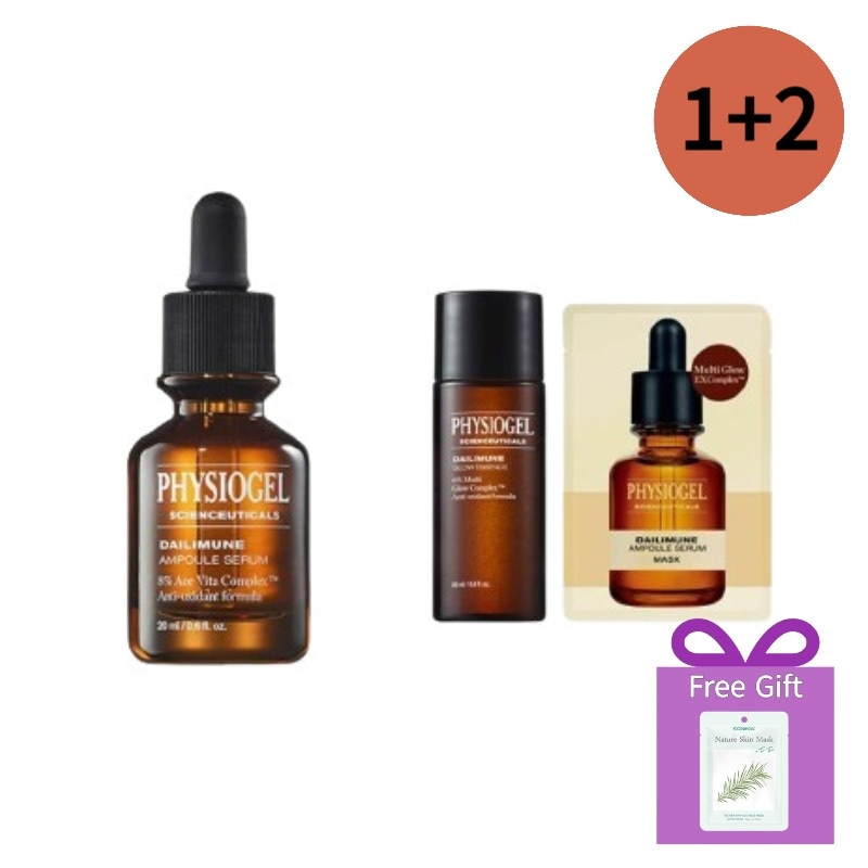 サイオンスカルズ デイリーミューン アンプル セラム 20ml+グローエッセンス 20ml+マスクパック 1枚+Free Gift (マスクパック)