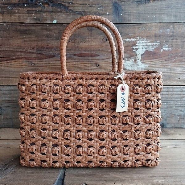 かごバッグ レディースバッグ レディースファッション 山葡萄 籠バッグ 内布付き #1873 中型
