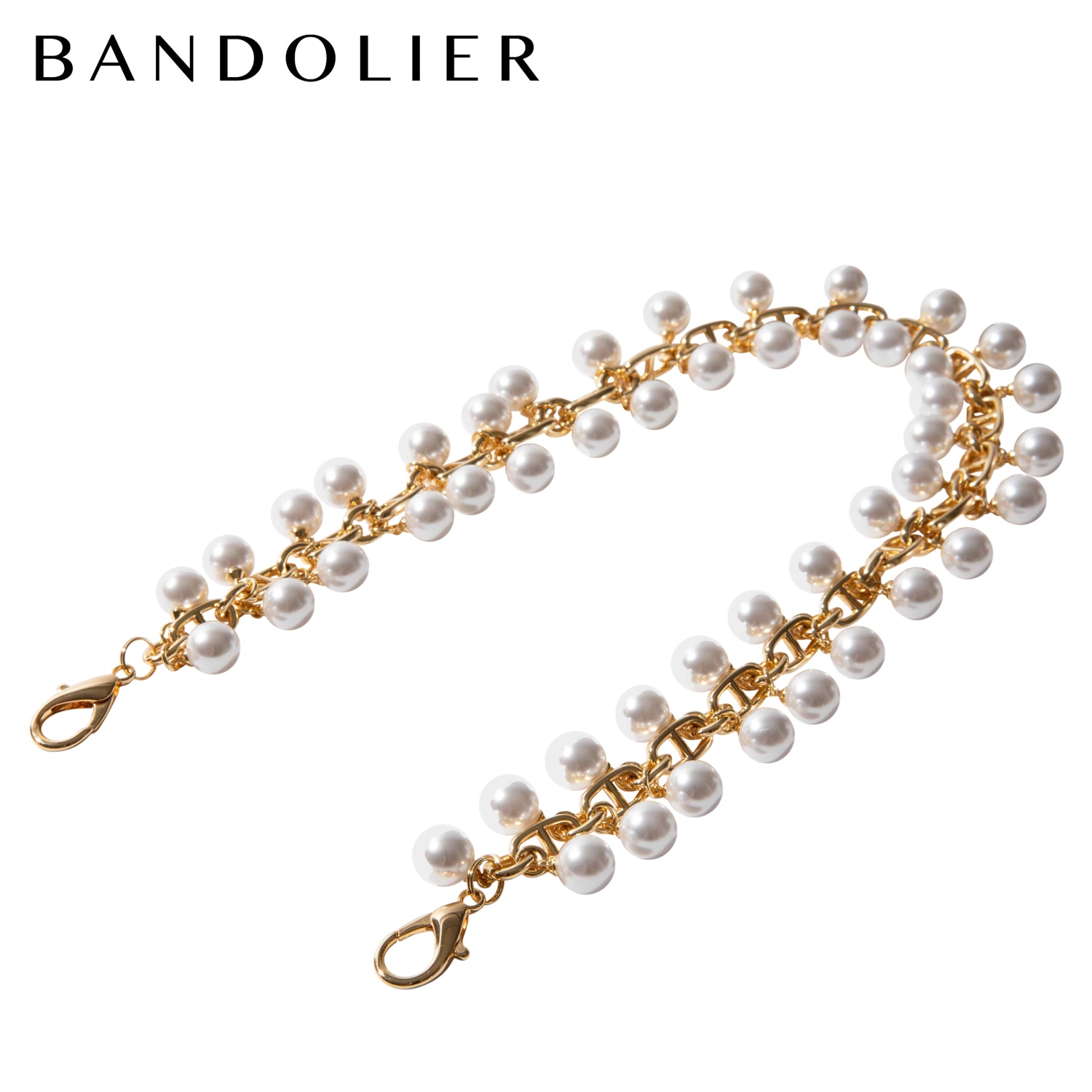 ストラップ スマホストラップ バンドレット エミリア ロングパール メンズ レディース ゴールド 31EME