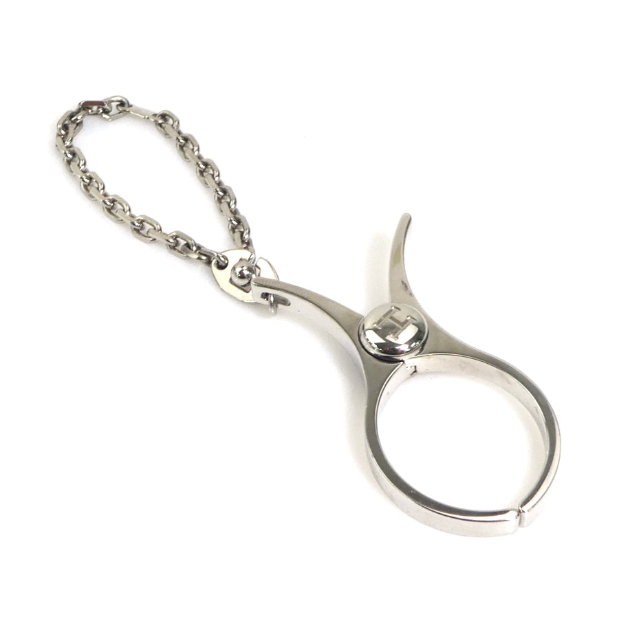 エルメス HERMES チャーム グローブホルダー フィロー メタル シルバー ユニセックス e60807n