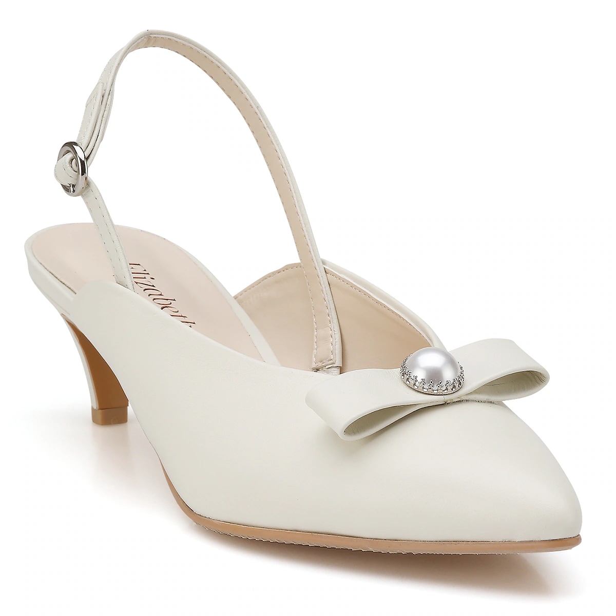 エリザベート 真珠リボン スリングバック EL19185