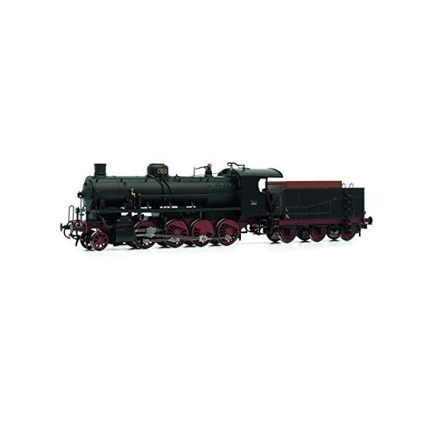 Rivarossi HR2483 Dampflokomotive Gr. 740 Caprotti der FS Model Locomotive, Black/red 並行輸入品