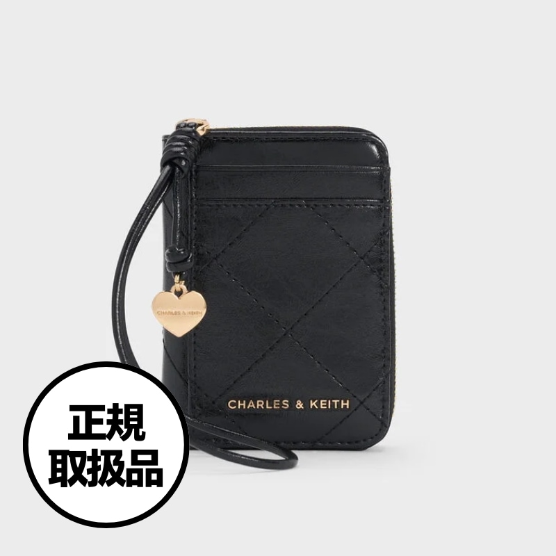 【CHARLES&KEITH】Apfra キルト リストレット Apfra Quilted Wristlet チャールズ＆キース 財布 正規取扱品