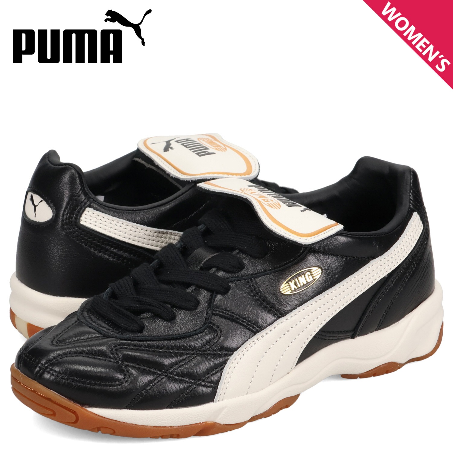 スニーカー キング インドア レディース ブラック 黒 401683