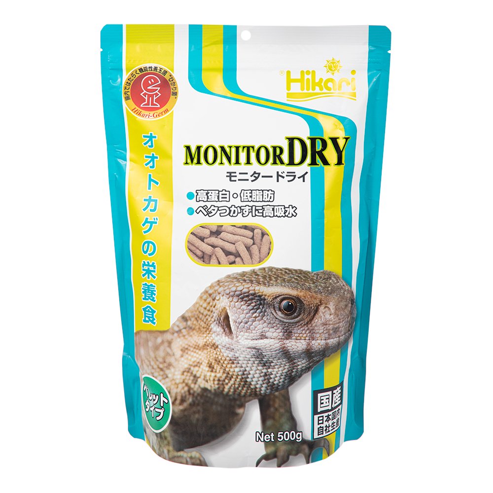 Qoo10] キョーリン モニタードライ 500g 餌 エサ フー : 爬虫類