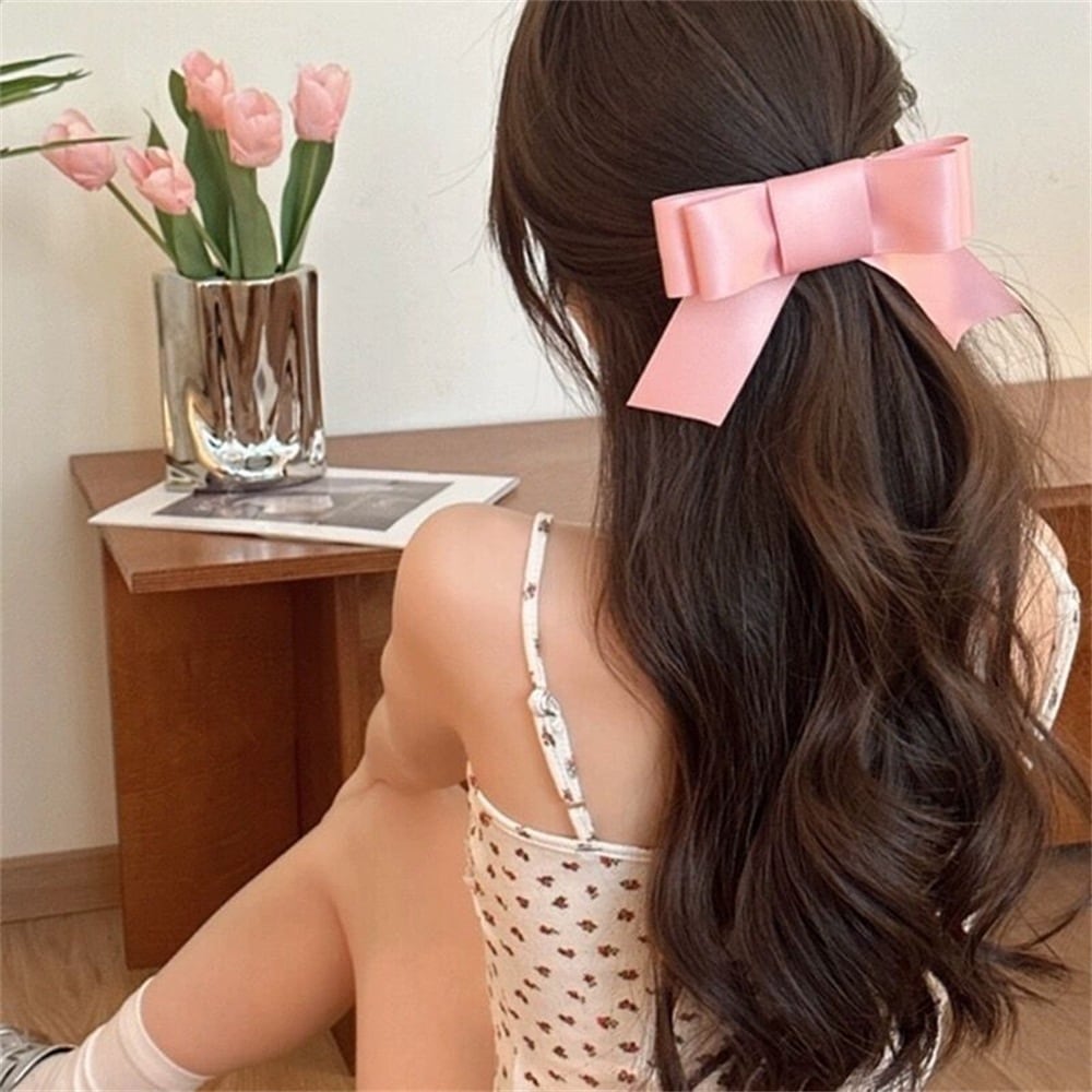 甘い大きな弓カモノハシク気質ヘアク女性の後頭部ヘアク女の子のヘアク帽子