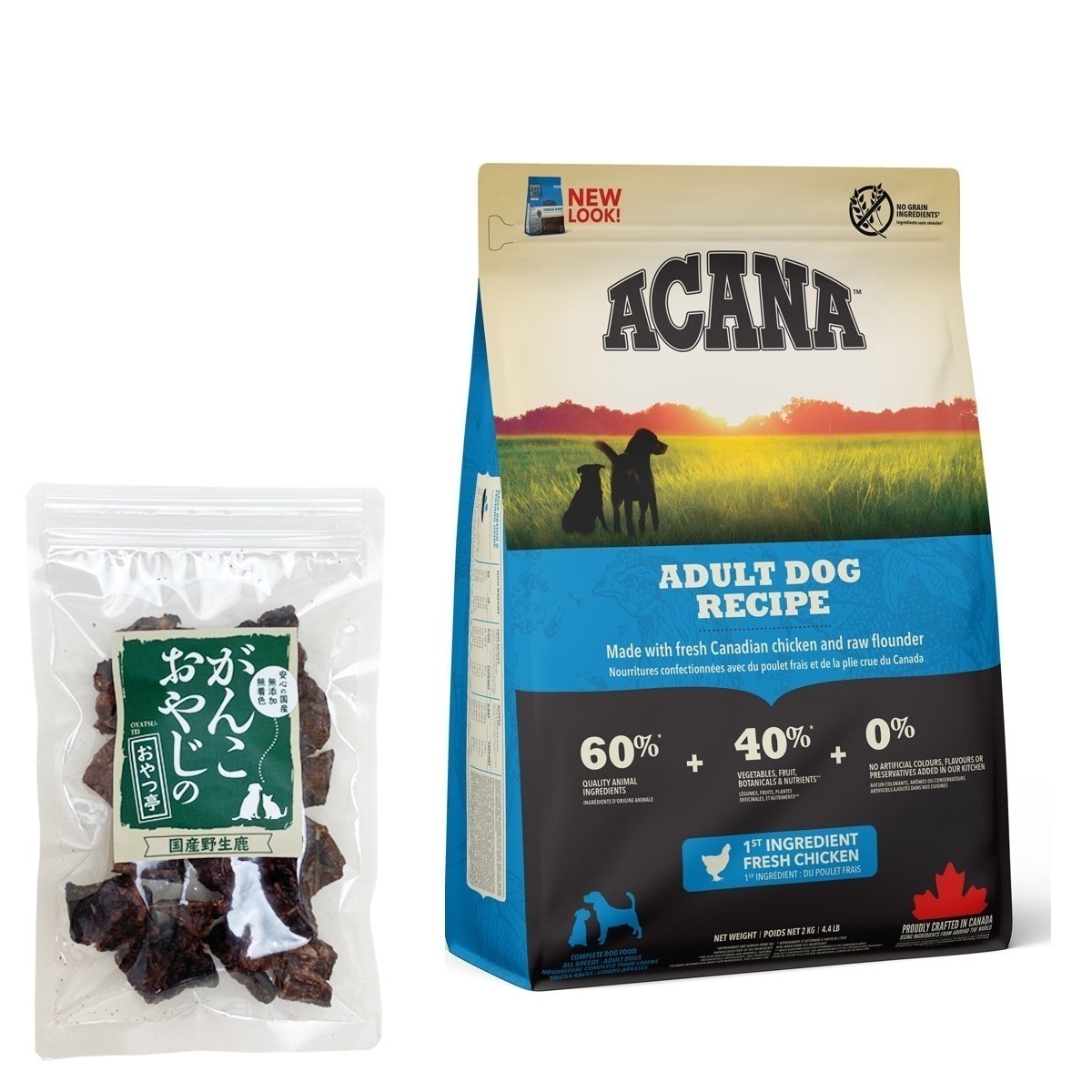 アダルトドッグ レシピ 2kg ドッグフード【国産鹿ラング15g付き】