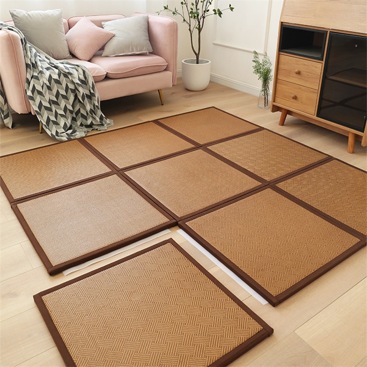 畳風パズルマット 3枚セット 60×180cm 厚さ20mm クッション性良し防湿滑り止め子供用和風インテリア雑貨