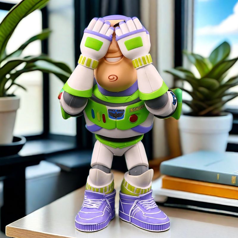 トイストーリーバス光年ホーム玄関置物デスクトップ潮遊びモデル寝室ベッドサイド卓上置物