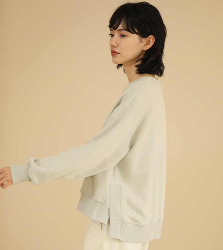 トップス デート モテアイテム トレーナー スェット 長袖 Uネック コットン 大人可愛い きれいめ 上品 おしゃれ かっこいい 大人可愛い ラブリー キュート ガーリー クール モード系 セクシー