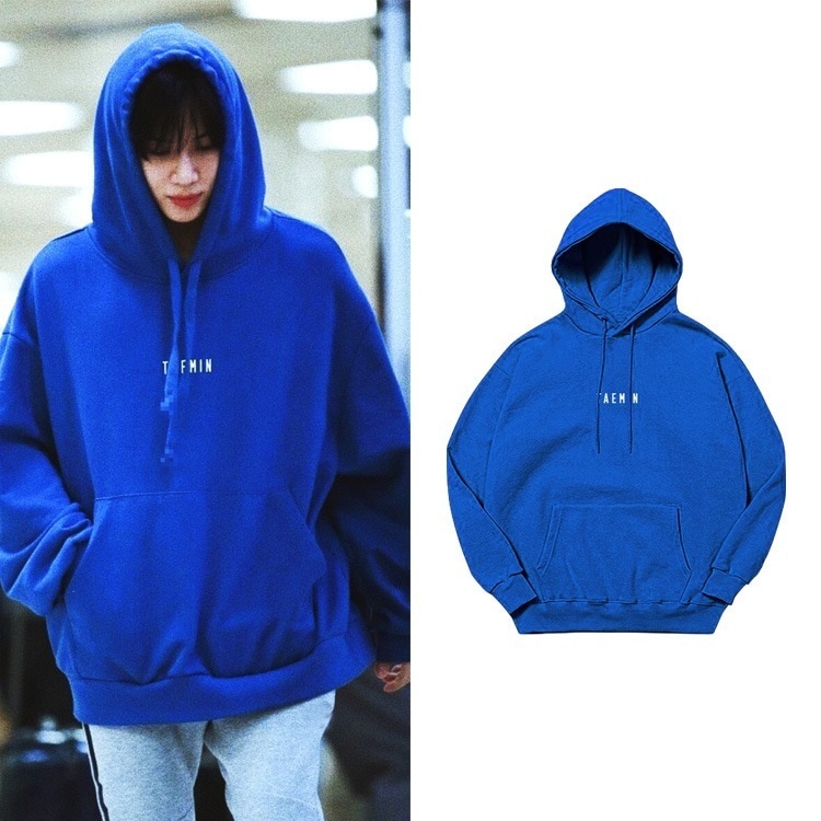 Shinee イテミン トレーナー プルオーバー パーカー プラス ベルベット 薄手コート 秋冬