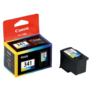 （まとめ） キヤノン Canon インクジェットカートリッジ BC-341 3色カラー 1個入 (×2セット)