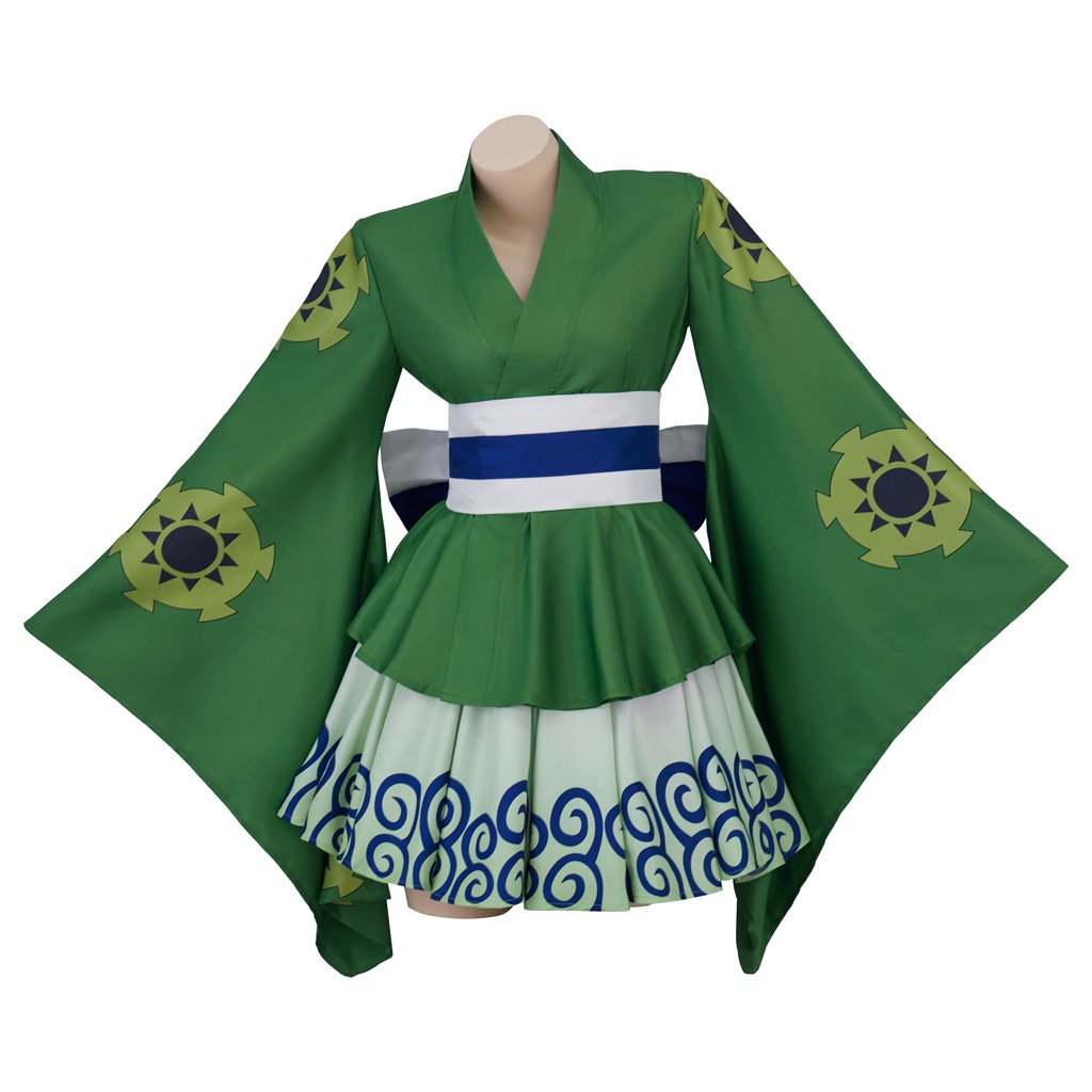 海賊王索隆cos服索隆性転cos着物スカートハロウィンコスプレ衣装アニメ