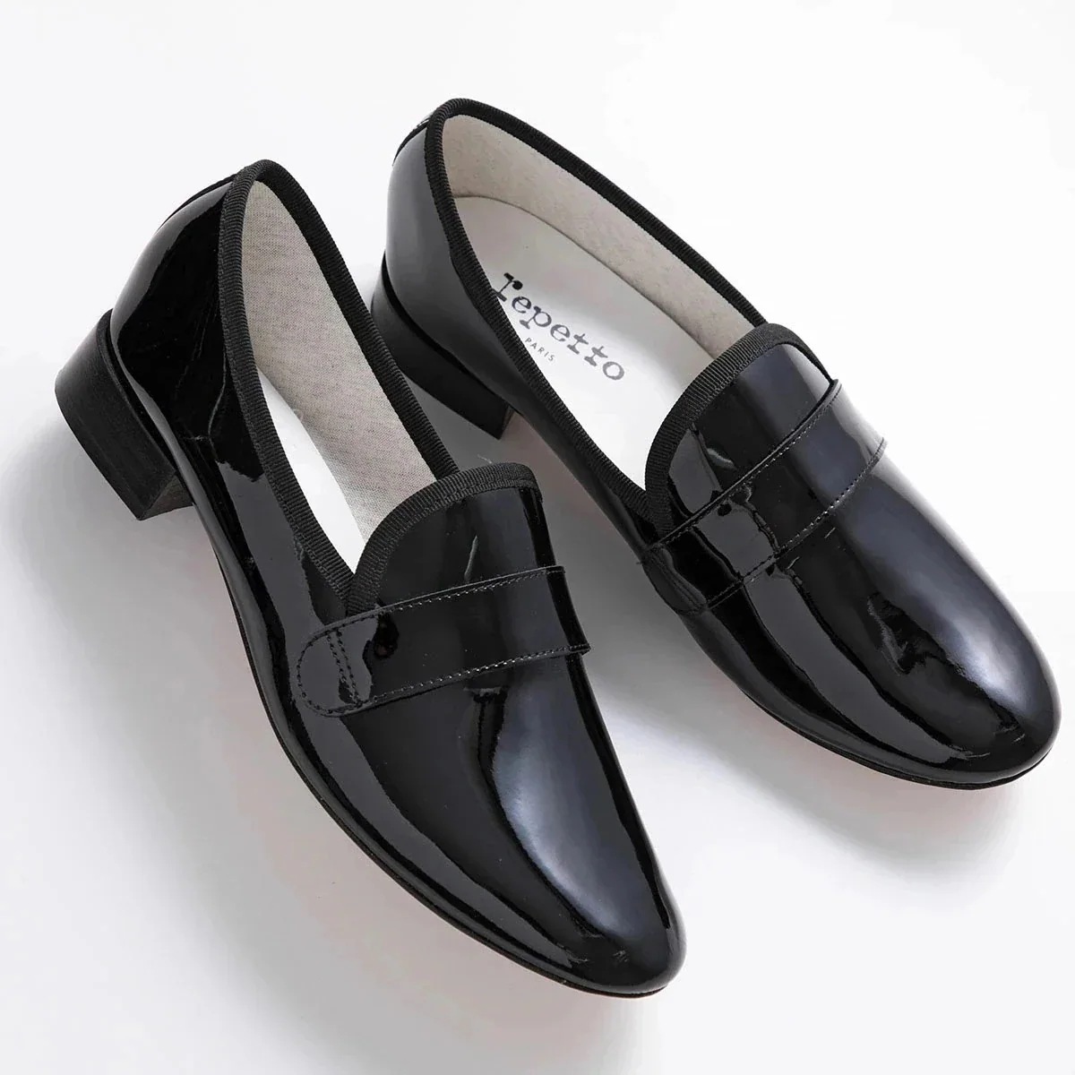 repetto レペット ローファー Michael Loafers V829V レディース エナメル ラウンドトゥ シューズ 靴 410/Noir【NEW S