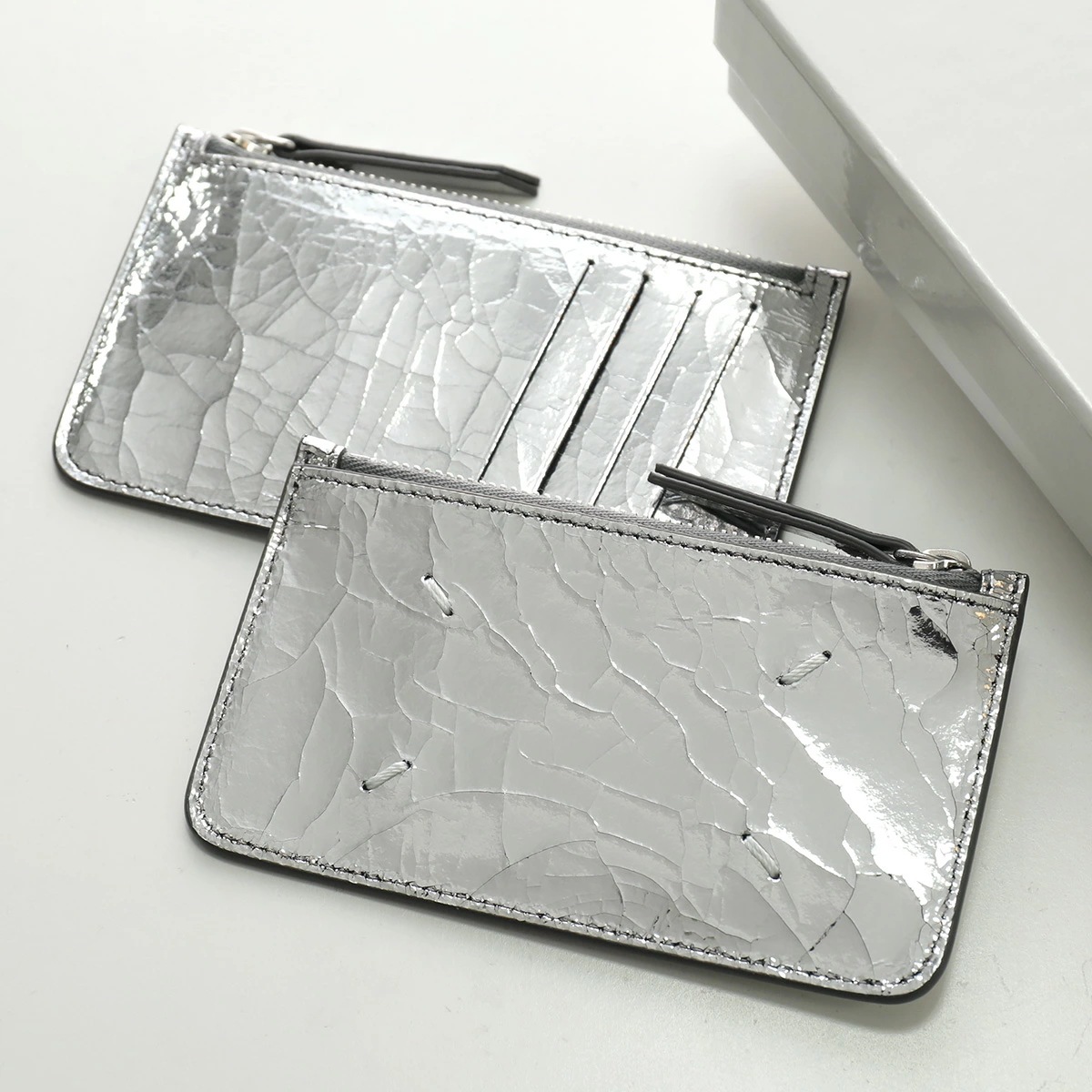 MAISON MARGIELA メゾンマルジェラ コインケース SA1VX0015 P5016 レディース メンズ カードケース クラックレザー フラグメントケース ミニ財布 H7730