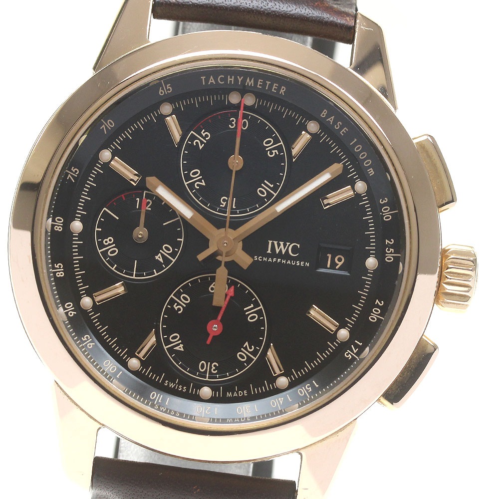 IWC SCHAFFHAUSEN IW380703 インジュニア 74th グッドウッド・メンバーズ・ミーティング クロノグラフ K18PG AT メンズ 保付き_822838【中古】