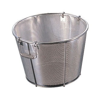 本間冬治工業 BK 18-8パンチング醸造用米揚げざる 42cm 穴φ1mm 把手A