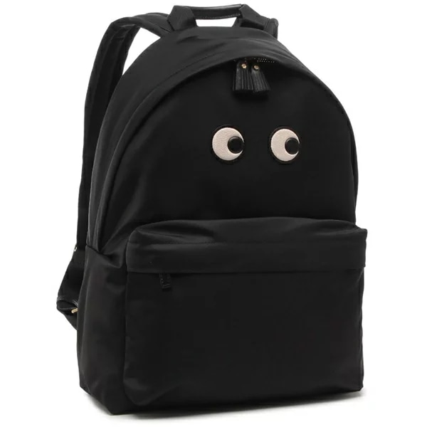 リュック バックパック アイズ ブラック レディース ANYA HINDMARCH 5050925193528