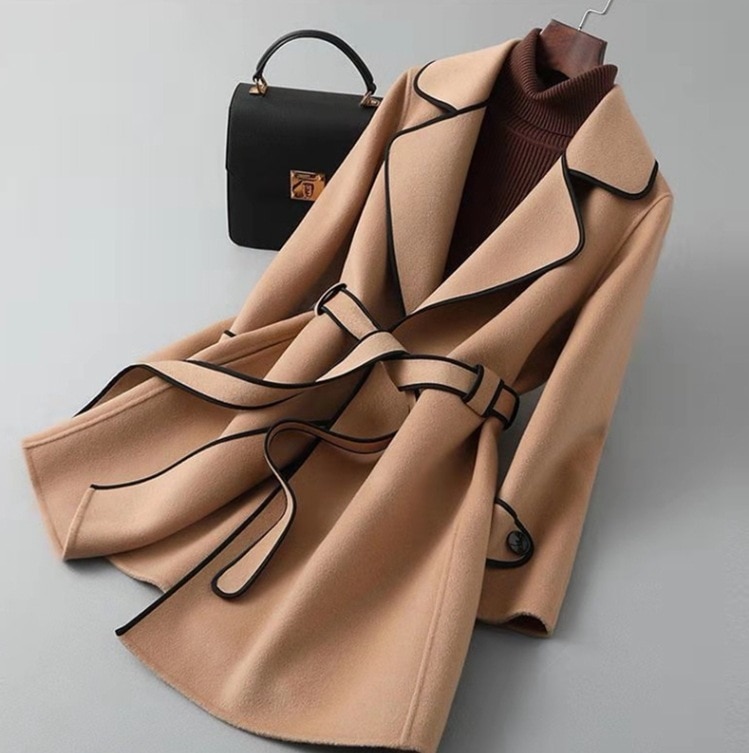 カジュアルロングコート ロング丈トレンチコート 秋冬長袖アウター ベルト付きアウター トップス アウター コート ジャケット 上着 ロングコート トレンチコート ロング ロング丈 袖あり 長袖 6,795円