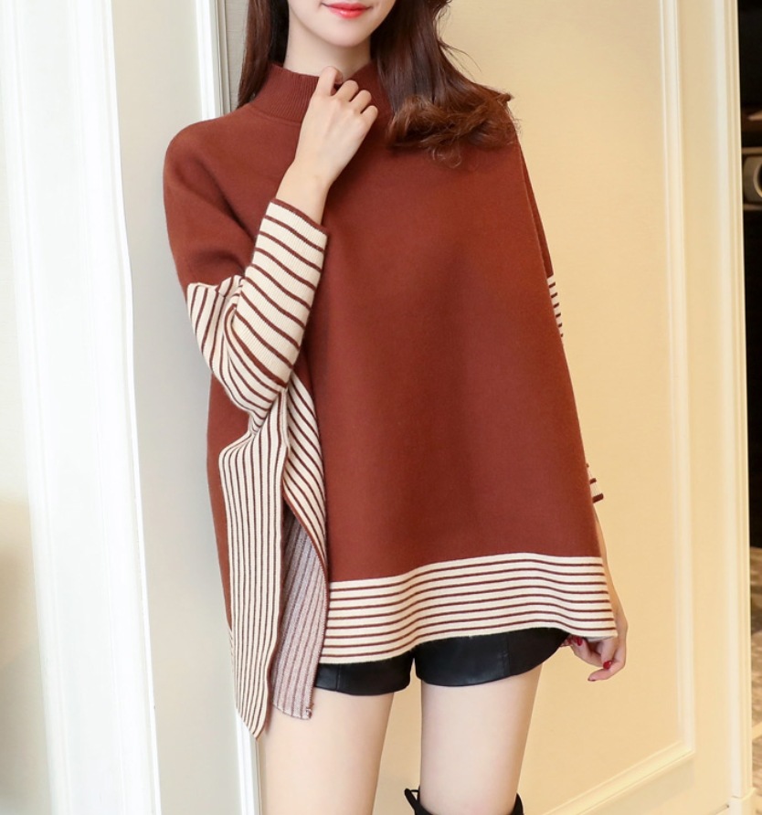 トップス デート モテアイテム ポンチョ ミドルネック フレア ニット 可愛い きれいめ 上品 おしゃれ かっこいい 可愛い ラブリー キュート ガーリー クール モード系 セクシー