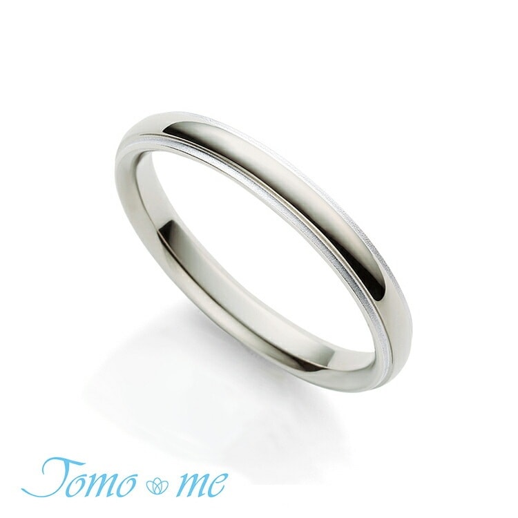 Tomo me トモミ リング issho いっしょ 結婚指輪 プレシャスチタンコレクション 鍛造製法 TM-35 シルバー ダイヤモンド 指輪 ストレート 平甲丸 鏡面 マット