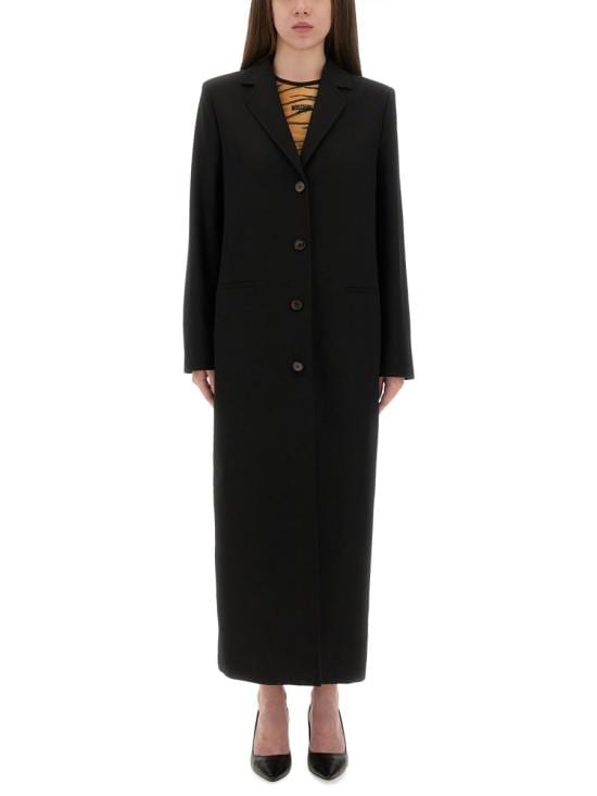 MOSCHINO Women Trench Coats 06078218 0555 BLACK