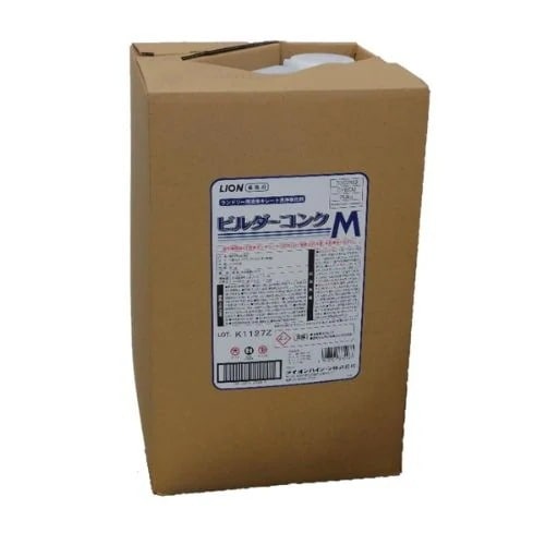 ライオン　ビルダーコンクM　ランドリー用液体キレート洗浄強化剤　20kg【取り寄せ商品・即納不可・代引き不可・返品不可】