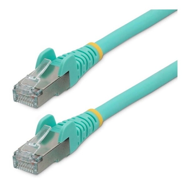 StarTech NLAQ-750-CAT6A-PATCH アクア カテゴリー6A LANケーブル (7.5m/LSZH(低煙ゼロハロゲン)/10GbE 500MHz/100W PoE++)