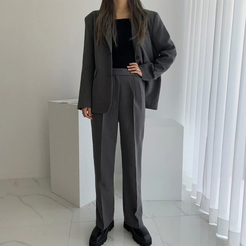 【急速出荷!】スーツセットアップ 春と秋の新作韓国版スーツカジュアル職業ビジネススーツ気品正装 レディース 卒業式  入園式 説明会 新生活応援ビジネス特集
