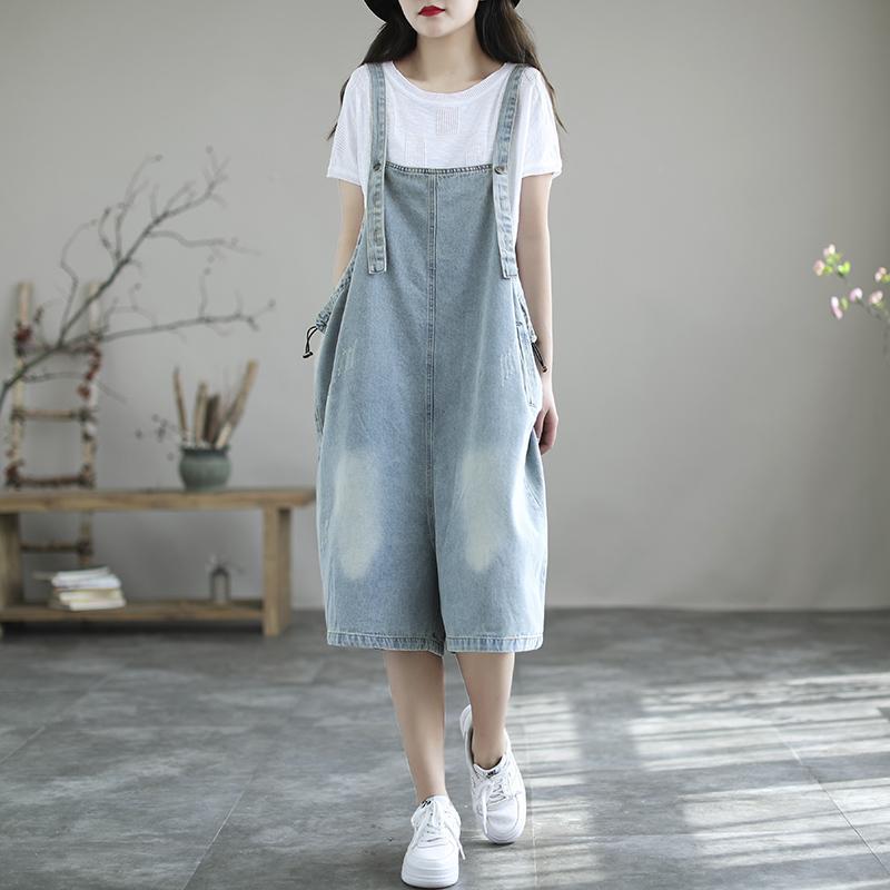 大きいサイズ クロップドパンツ レディース 2024 ジーンズ レディース 春秋 オーバーオール レディース ゆったり 着痩せ