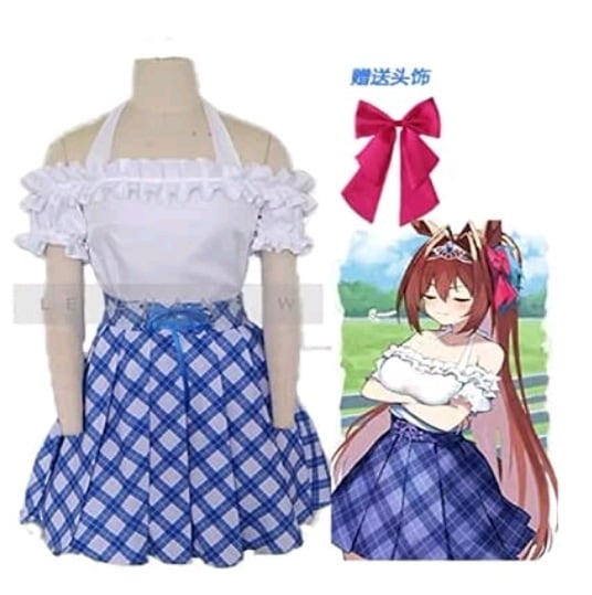 ウマ娘プリティーダービーシーズン2ダイワスカーレットコスプレコスチュームウィッグ追加