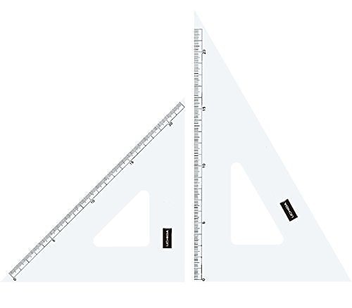 （まとめ買い）内田洋行 三角定規 15cmX2mm 目盛り付き 1-809-1502 00958373 [x10]