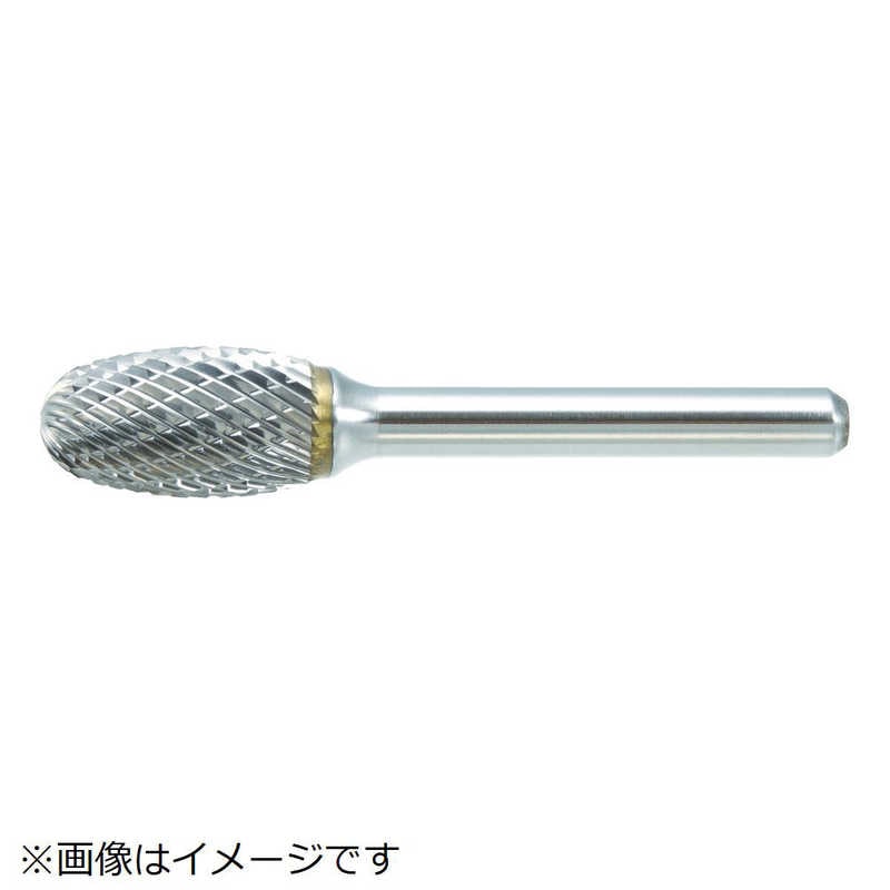 トラスコ中山　超硬バー タマゴ型 Φ19X刃長25X軸6 ダブルカット　TB6C190