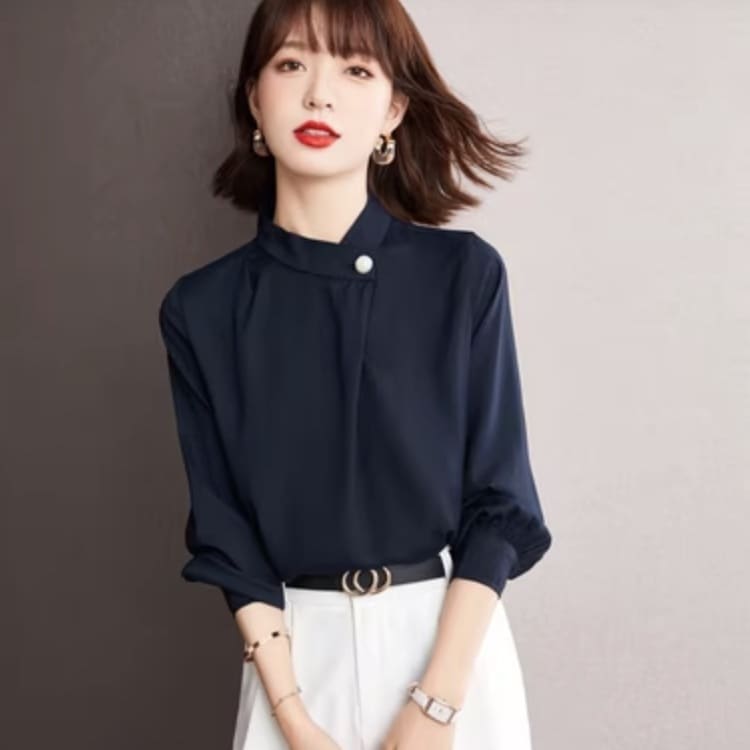 トップス デート シャツ ブラウス カットソー 袖あり 長袖 かわいい 大人可愛い きれいめ シンプル カジュアル 大人 上品 おしゃれ お洒落 かっこいい レトロ 大人女子 こなれ感 キュート