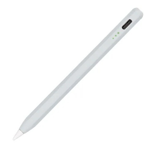 ナカバヤシ TPEN-002GY iPad専用充電式タッチペン ショートタイプ USB-A充電式 グレー