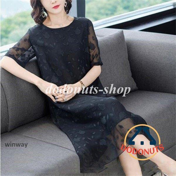 底値価格パーティードレス ワンピース 30代 40代 50代 結婚式 同窓会 お呼ばれ 袖あり 親族 フォーマルレディース服装 ミモレ丈 女性 大きいサイズ