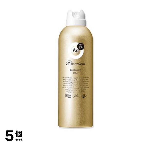 Ag DEO24(エージーデオ24) プレミアム デオドラントスプレー 無香性 180g 5個セット